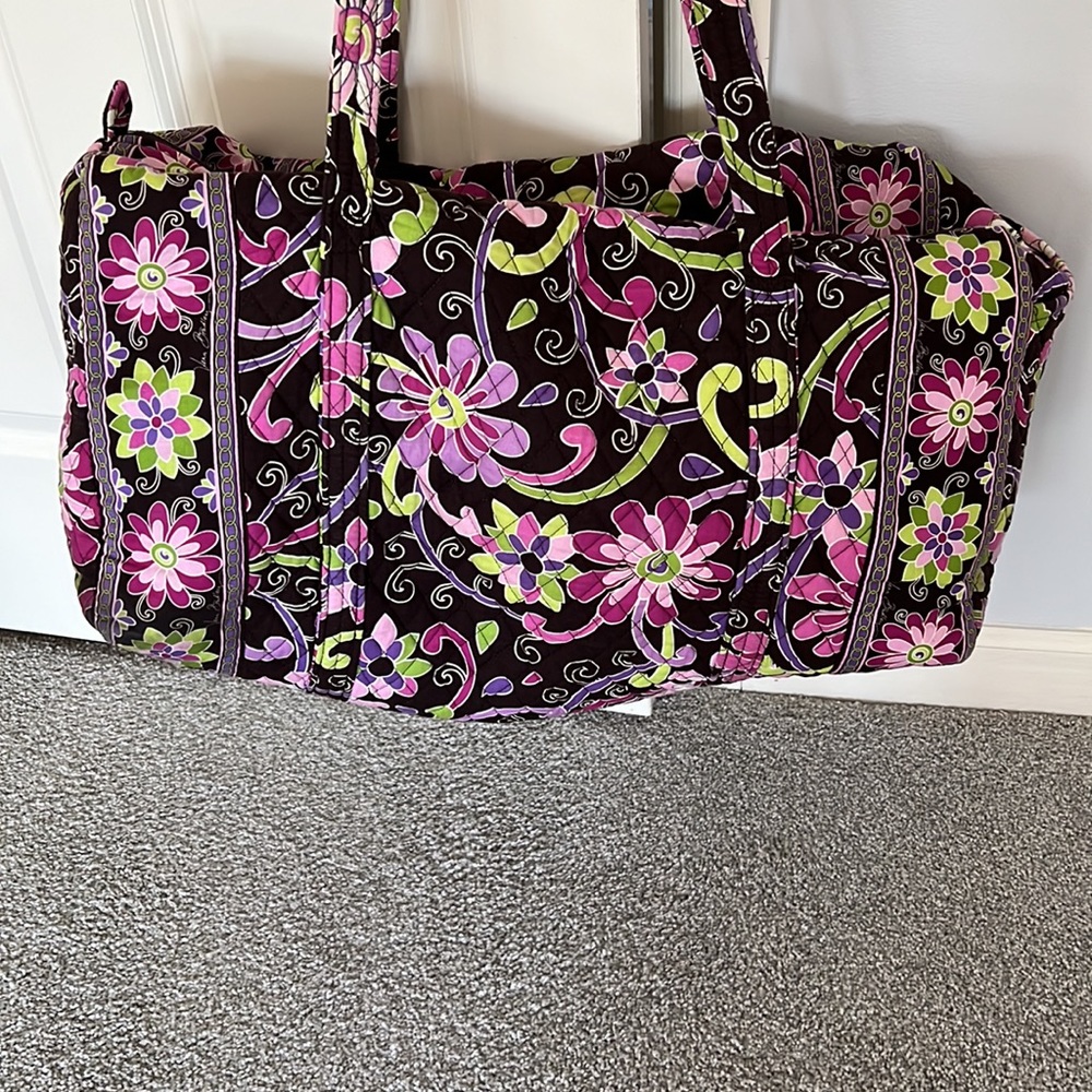 Vera Bradley large duffel • Pink and Brown Floral - Picture 2 of 8